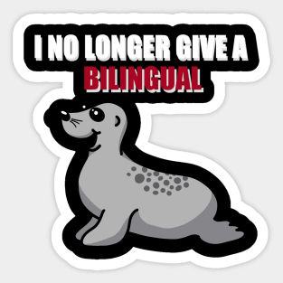Bilingual Seal Sticker